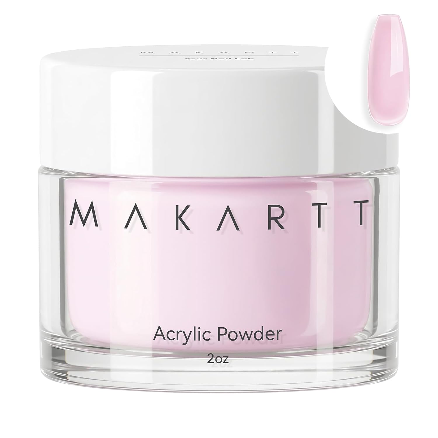 Makartt Acrylpulver für Nägel – 56 g, Hell-Pink: Starterset für Anfänger und Profis
