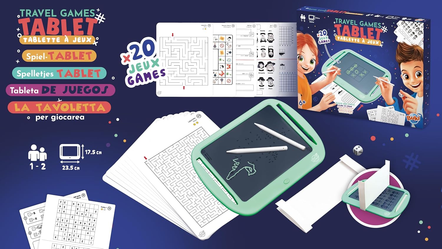 Detalle de BUKI 6208 – Spiel-Tablet mit 20 Spielen zum Mitnehmen