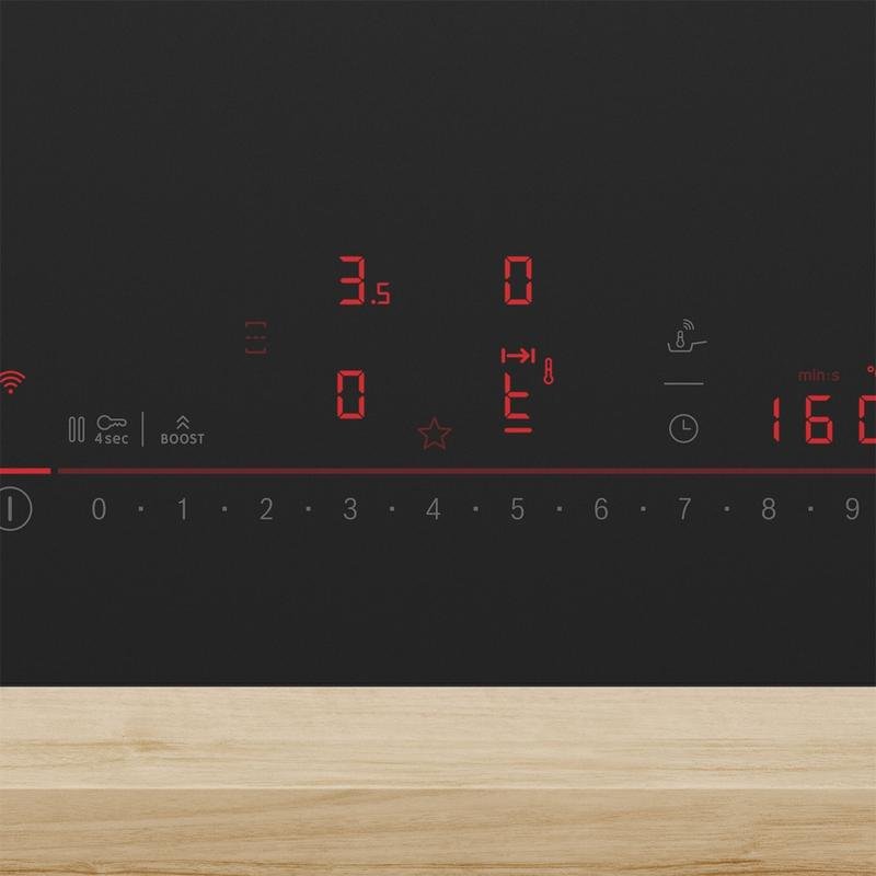 Detalle 2 de Placa de inducción Bosch con DirectSelect y PerfectFry Plus