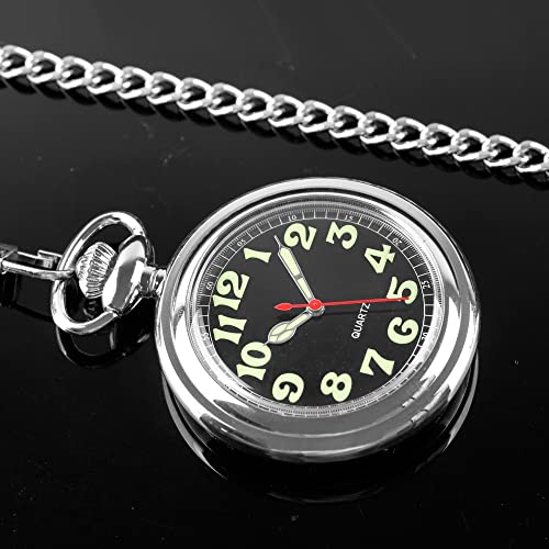 Thumbnail 6 de Tiong Montre de poche à quartz pour homme Mb-cfj018 — chiffres arabes brillants