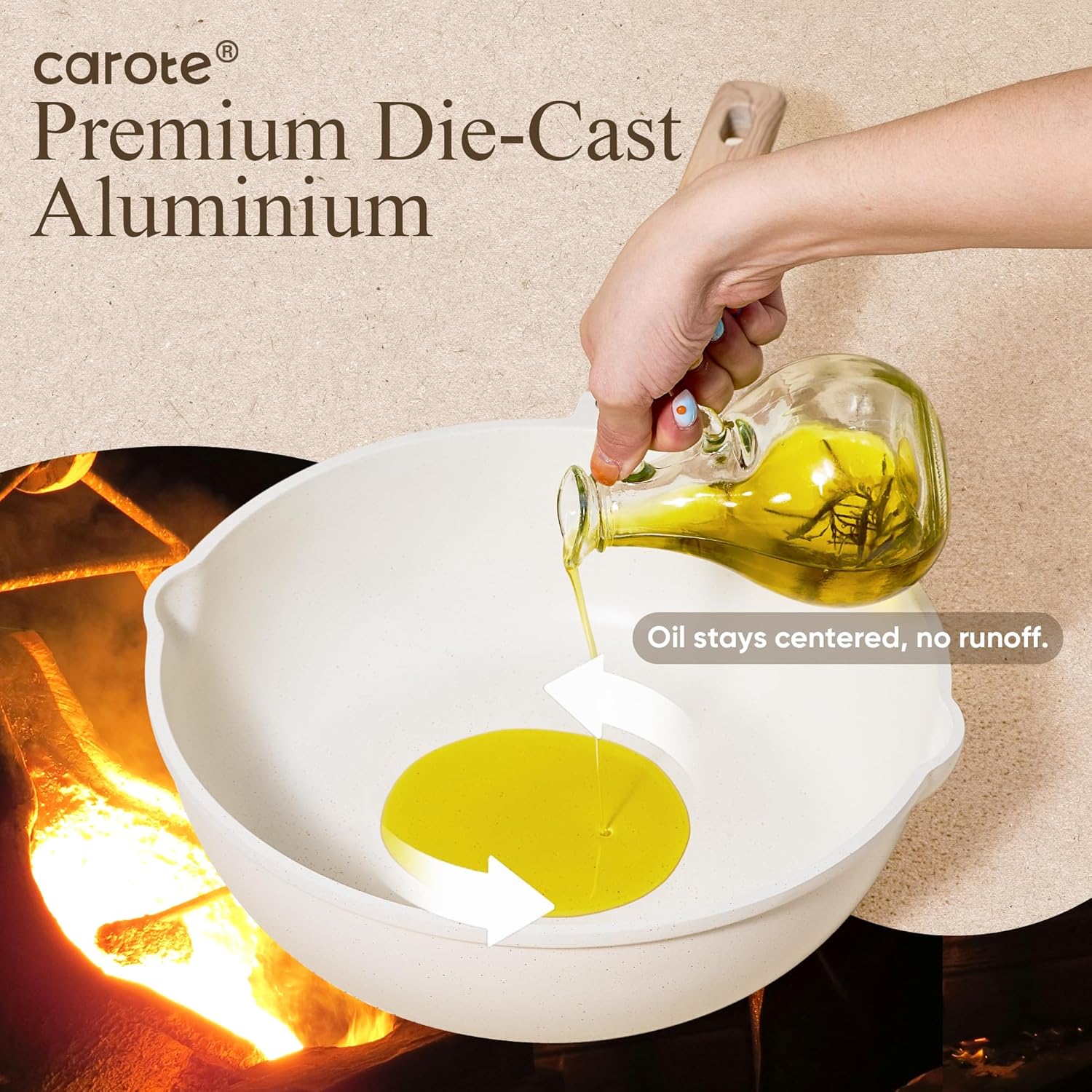 Thumbnail 5 de CAROTE 21-piece nonstick cookware set
