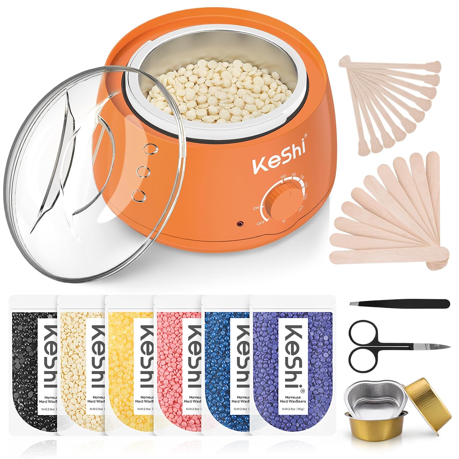 Detalle de KeShi Hard Wax Kit, 500ml Warmer