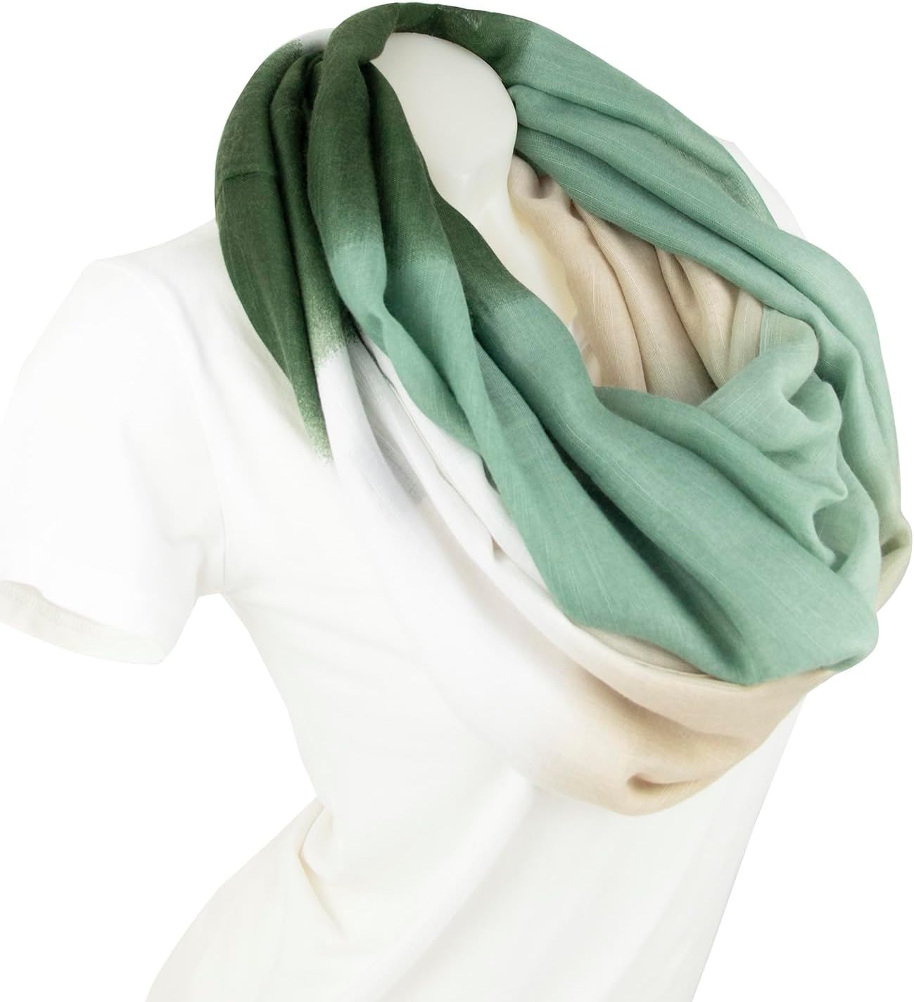 Detalle de Glamexx24 Damen Schal: leichter Langschal als Loop/Schlauchschal mit vielen Farben