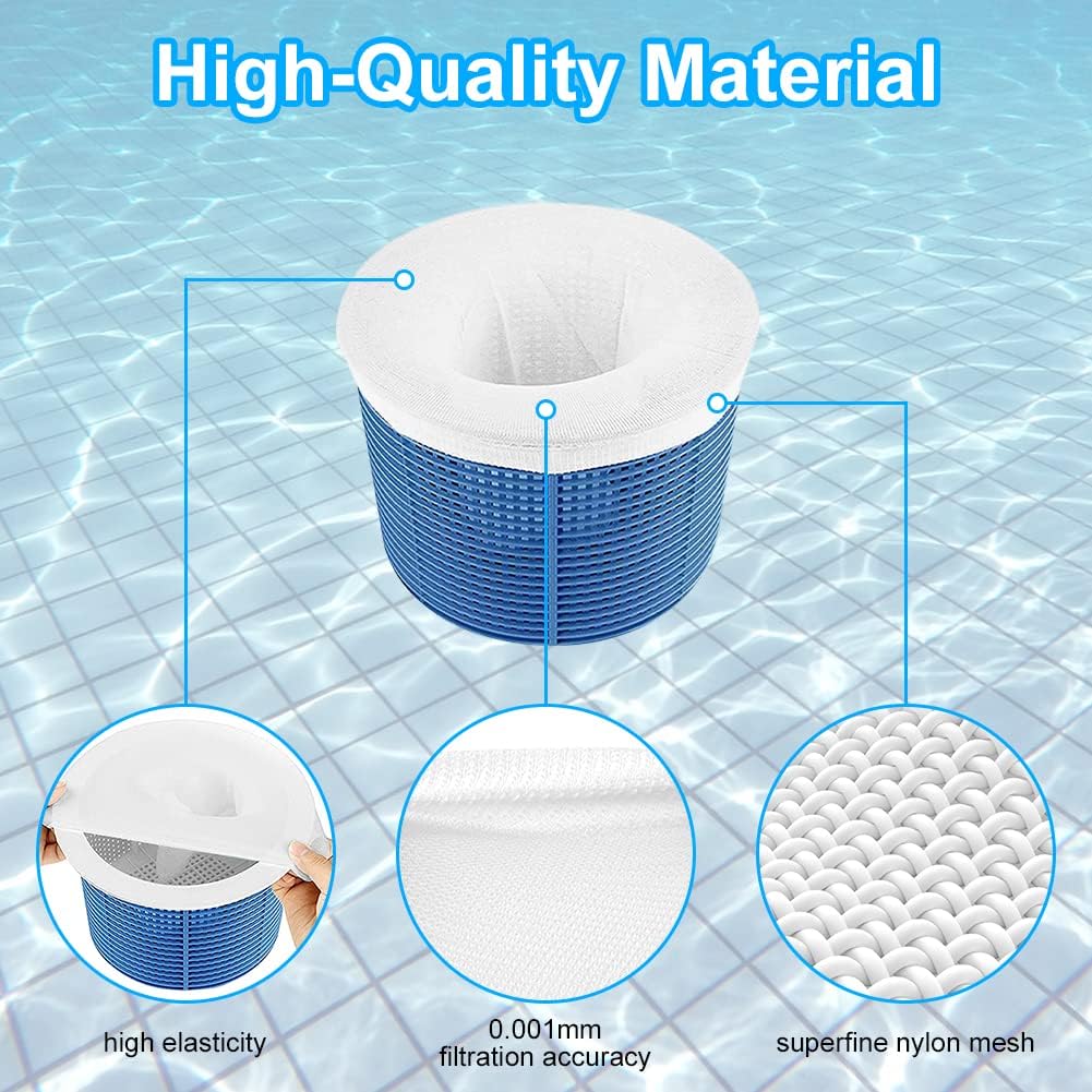 Detalle de OFFCUP Calzini da skimmer per piscina (12 pezzi) per filtrare foglie, capelli e detriti