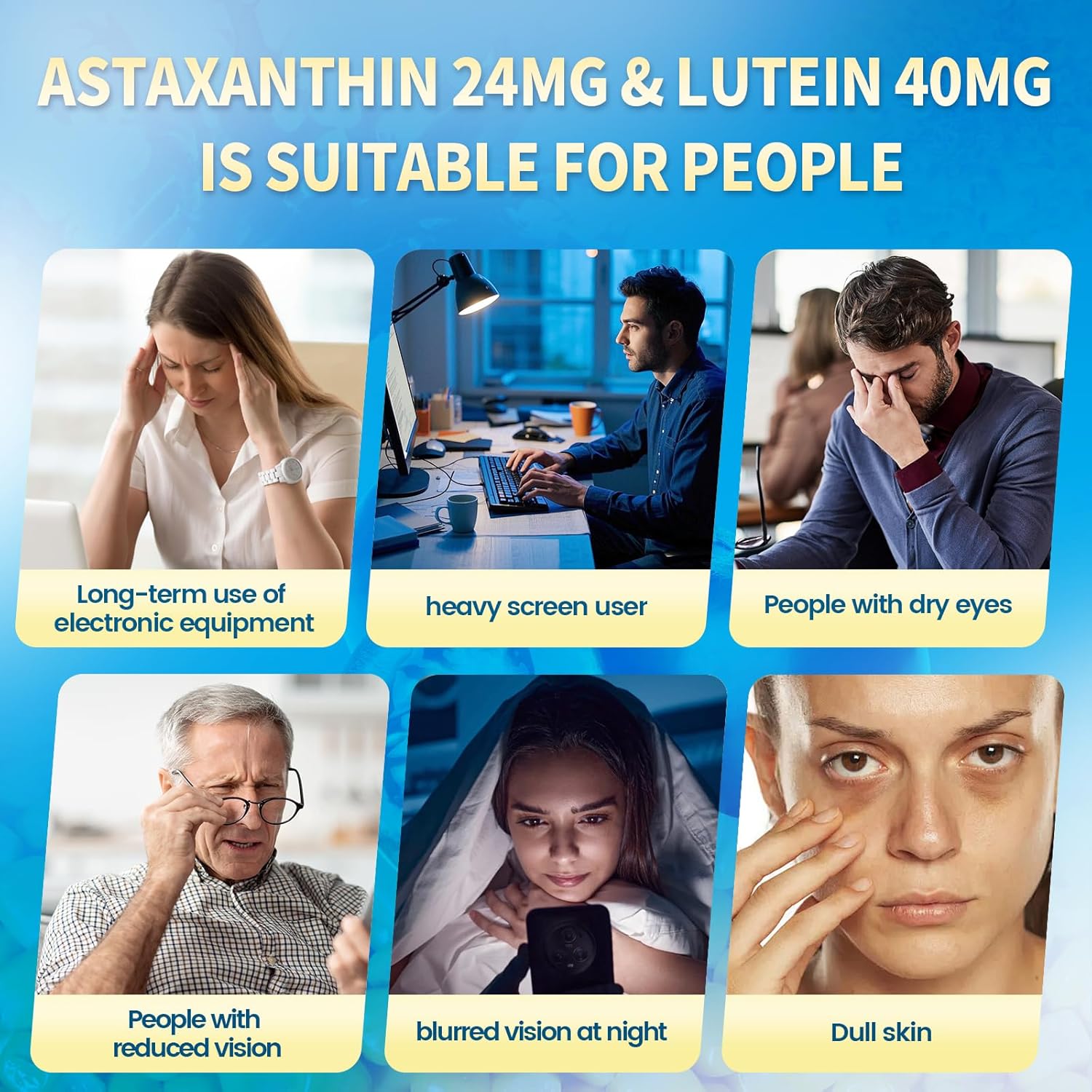Detalle de VivoNu Astaxanthin 24 mg & Lutein 40 mg – 6-Monats-Vorrat