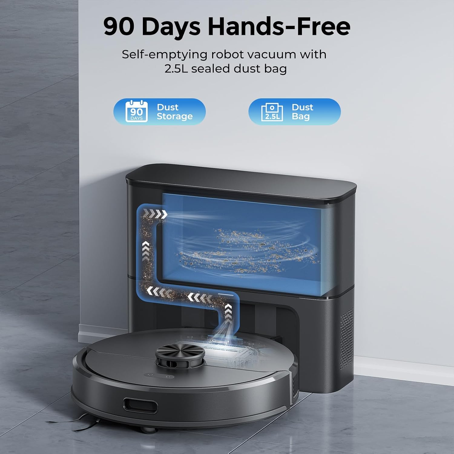 Detalle de Robot Vacuum and Mop Combo with 2.5L Dustbag