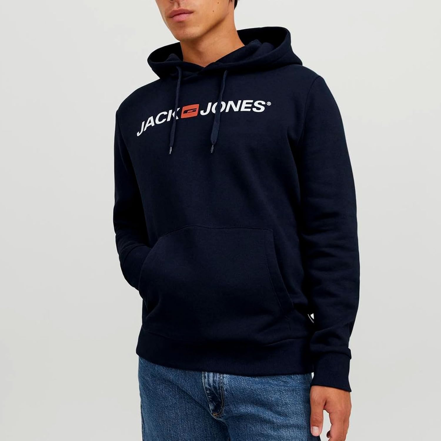 Detalle de Jack & Jones Mens Corp Logo Hoody – Navy Blazer (XX Large)