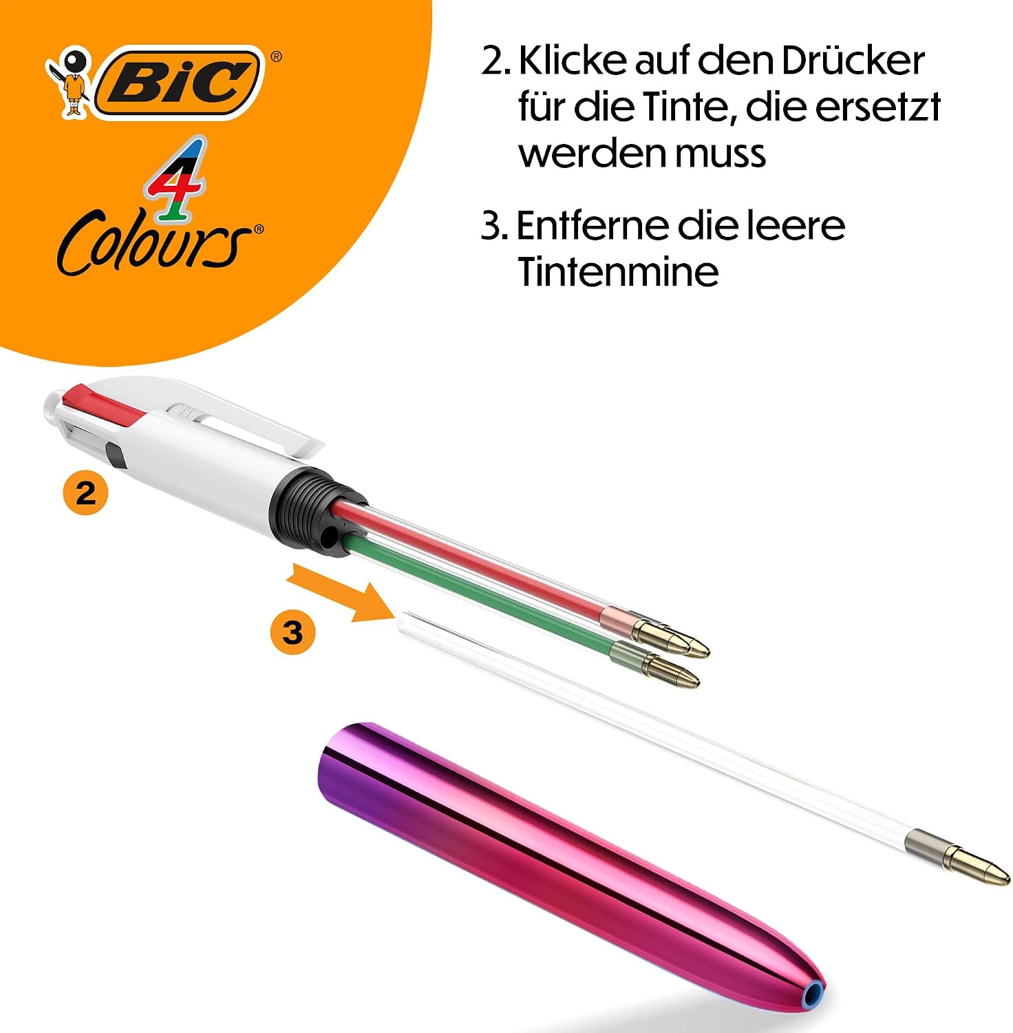 Thumbnail 5 de BIC Kugelschreiber Set 4 Farben Gradient