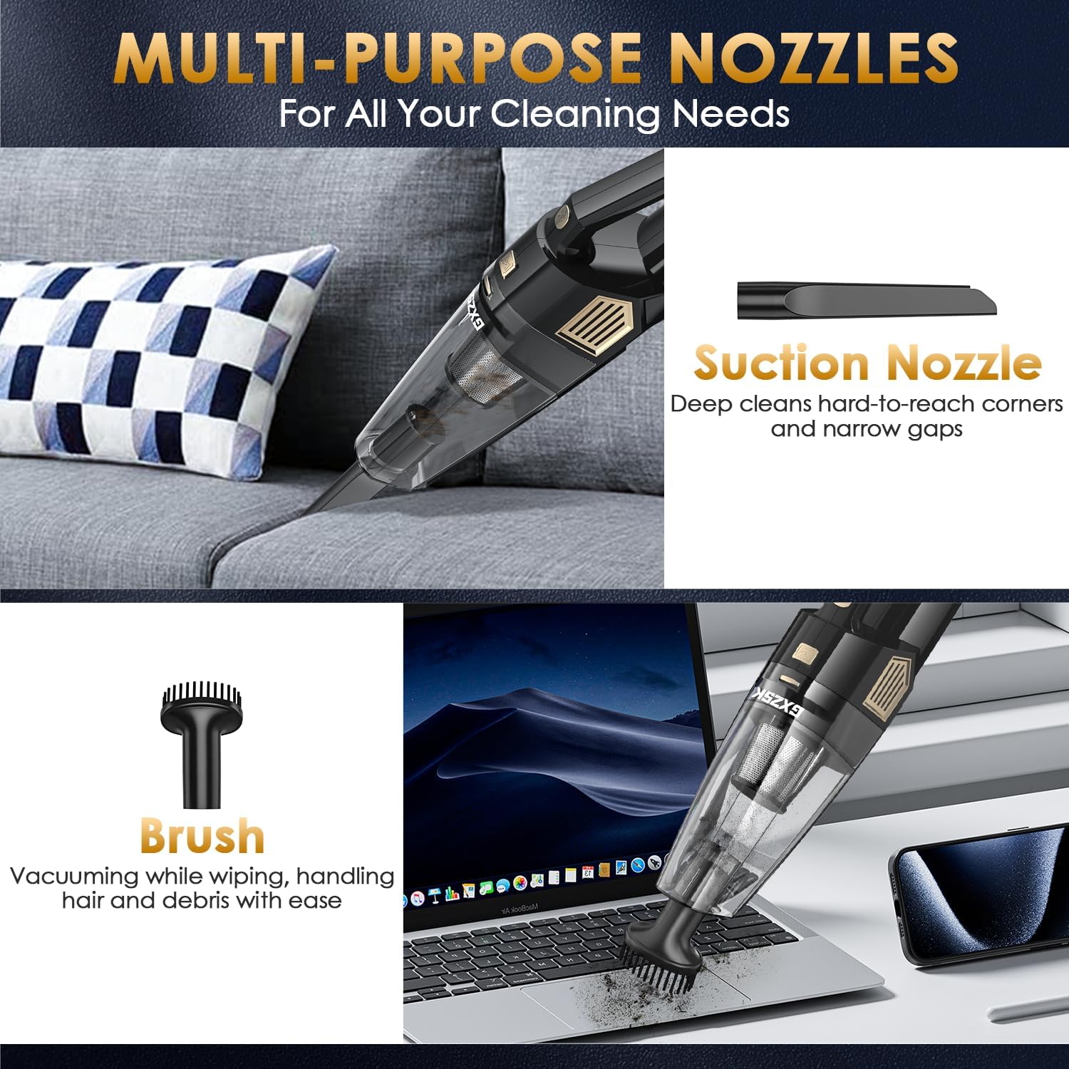 Detalle de Gxzsk Gxzsk Handheld Vacuum 15000PA