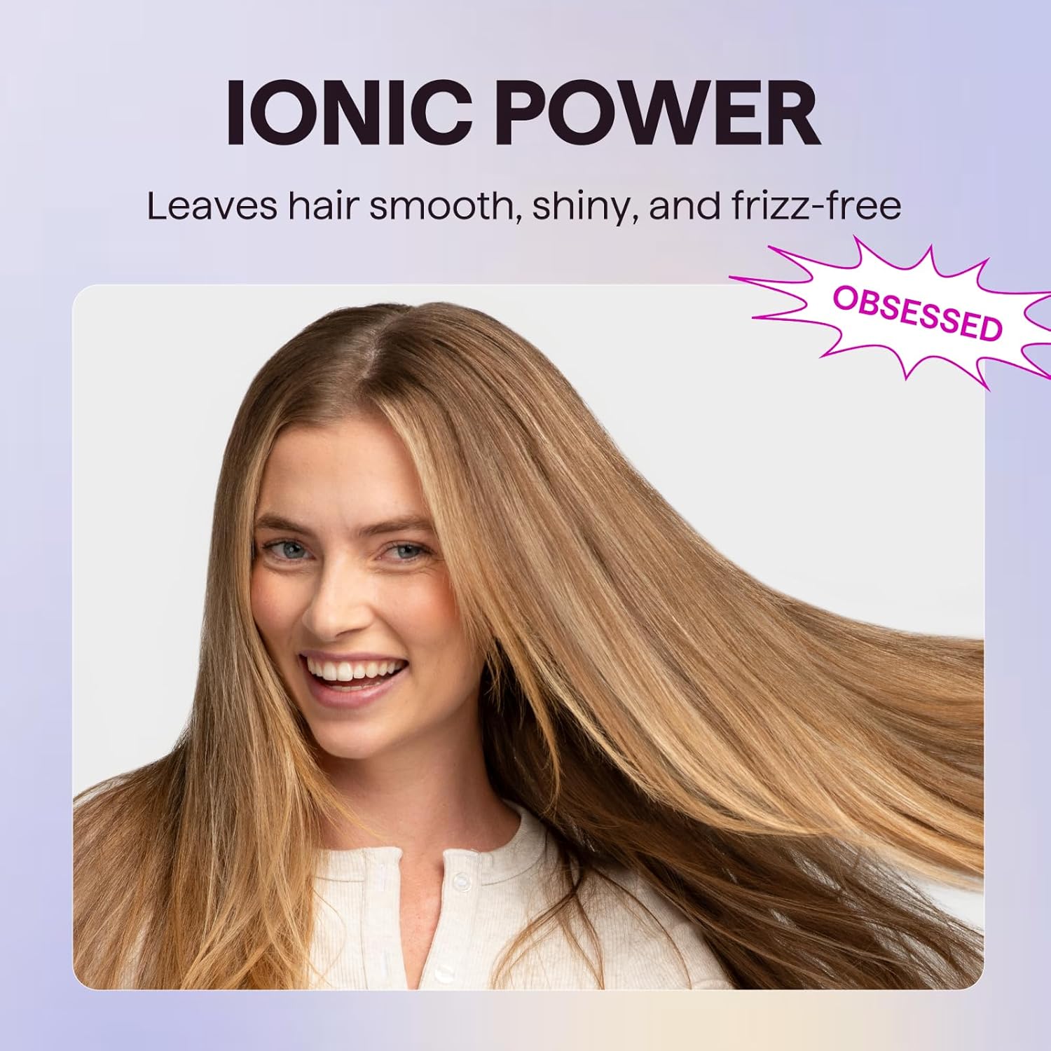 Detalle de Wavytalk Blown Away Ionic Hair Dryer (1875W) with Diffuser, 3 Attachments, Rose Gold