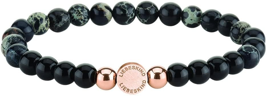 Thumbnail 5 de LIEBESKIND BERLIN Damen Beads Armband – Seastone & Rhodonite, elastisch, handgefertigt