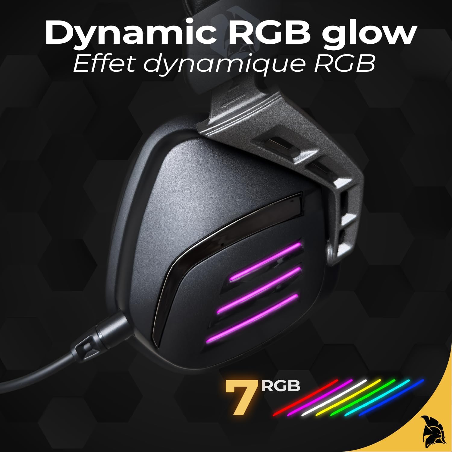 Thumbnail 6 de EMPIRE GAMING EH20 : casque gaming sans fil 2,4 GHz WiFi, micro détachable et son 7.1 virtuel