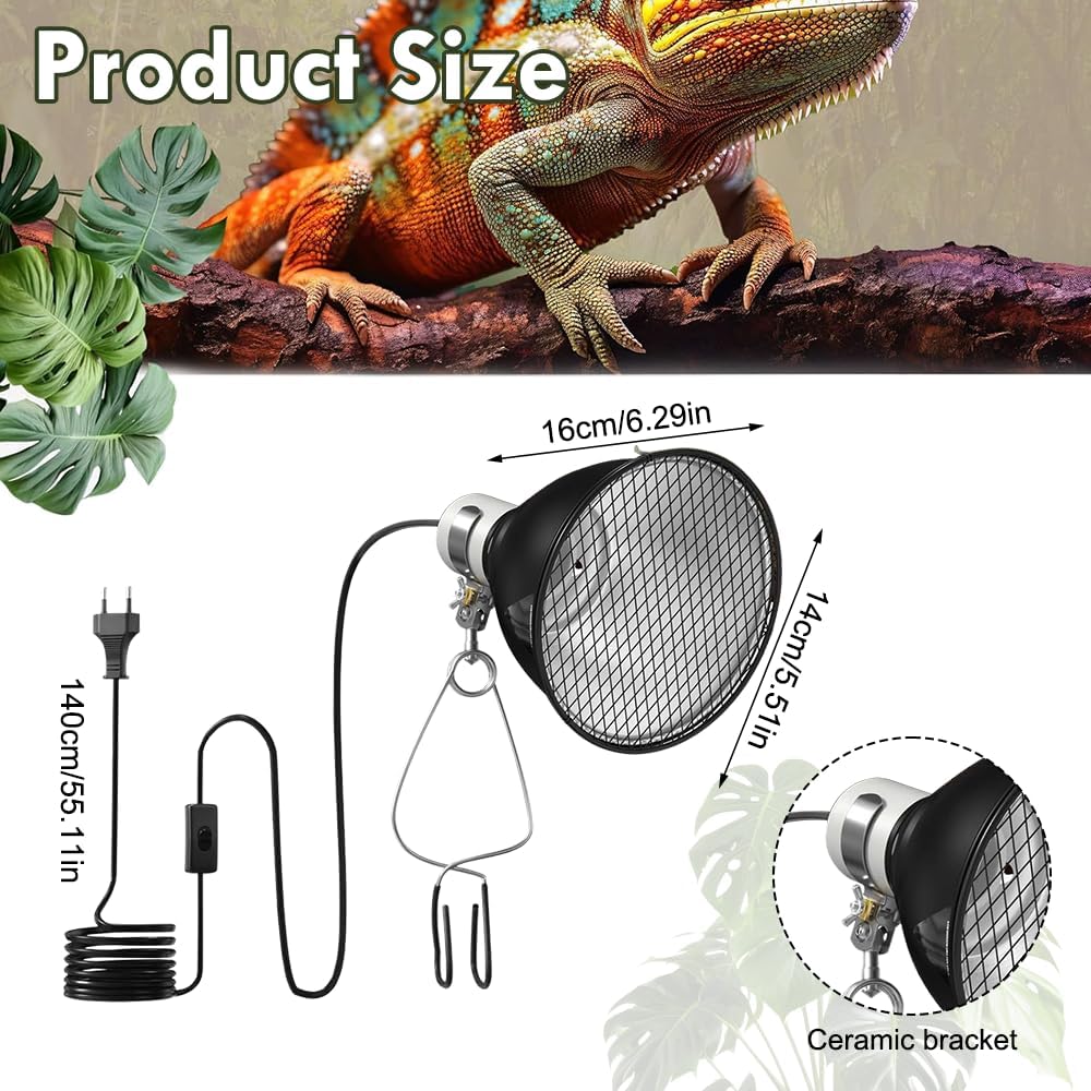 Thumbnail 6 de Aoreun Reptilien Wärmelampe E27 200W