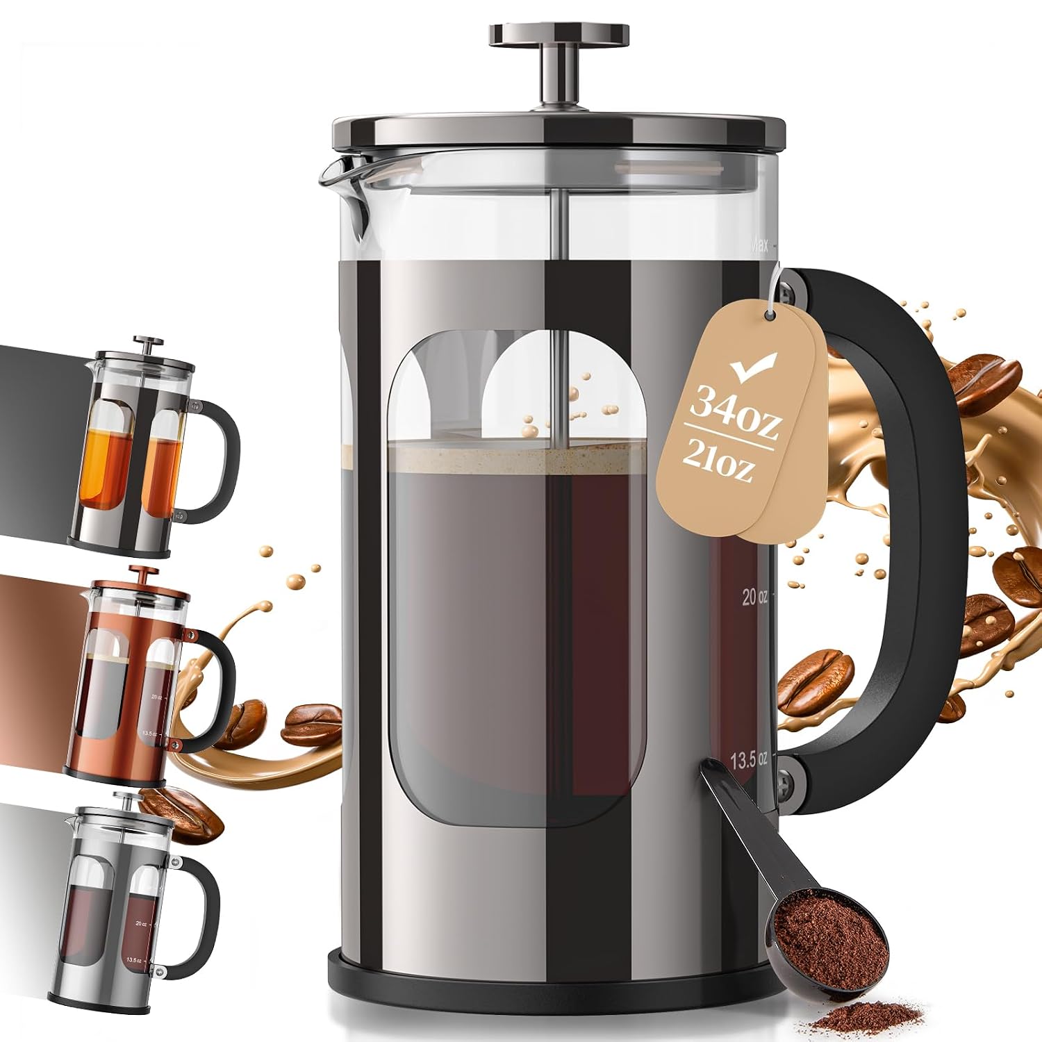 Detalle de Veken French Press 34oz