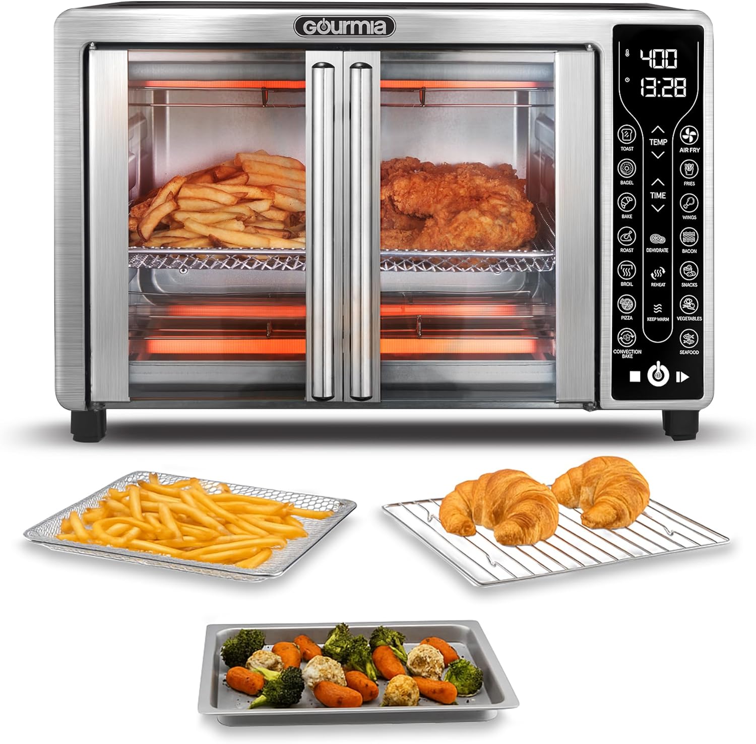 Detalle de Gourmia FryFroce 360° 25-Quart Air Fryer
