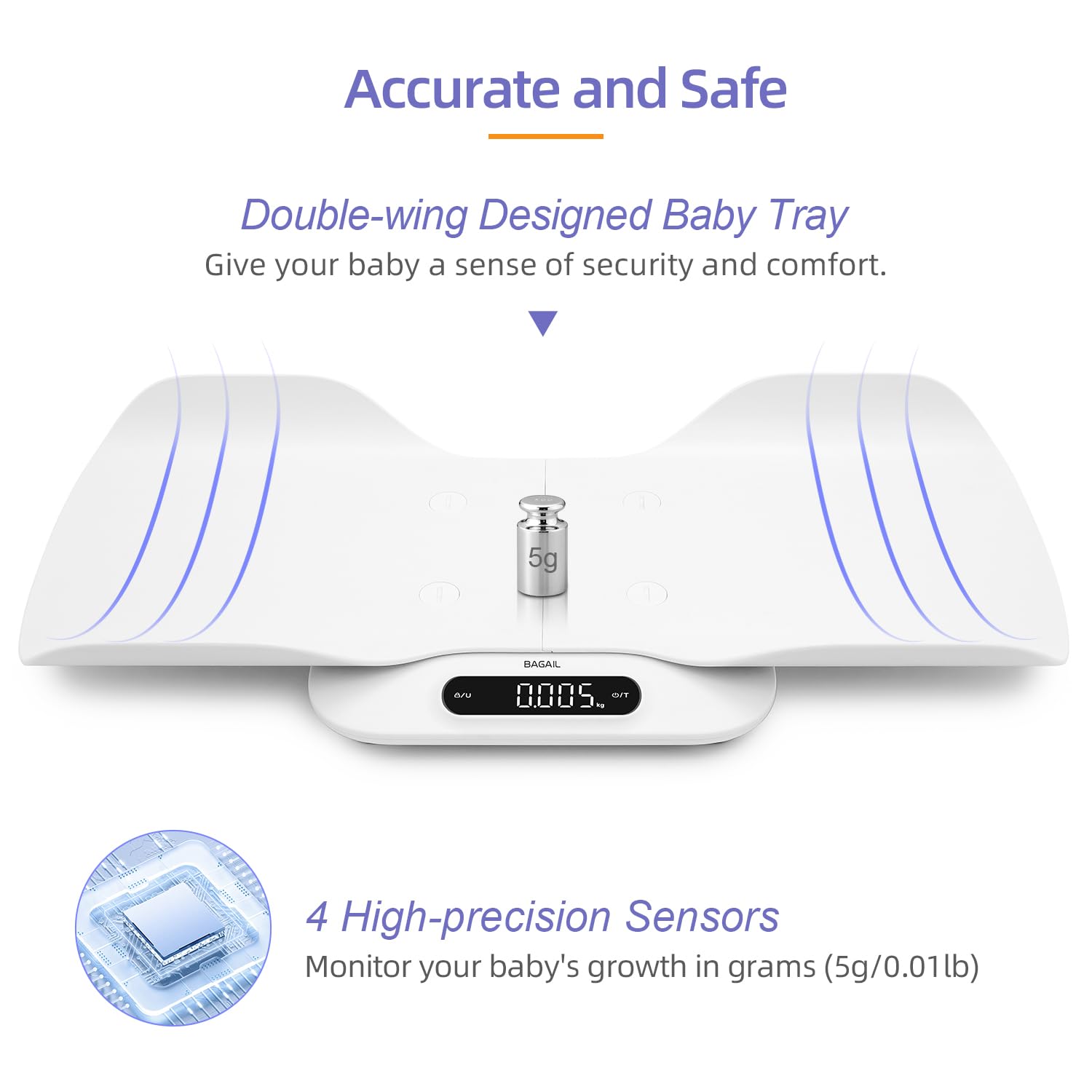 Thumbnail 1 de BAGAIL Baby Scale 180kg digital weighing scale