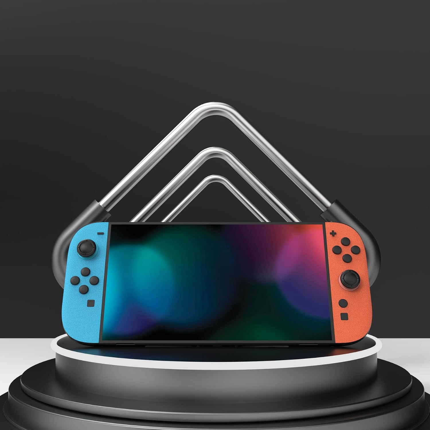 Thumbnail 5 de PlayVital Full Set Protective Skins for Nintendo Switch 2 – Blue & Orange