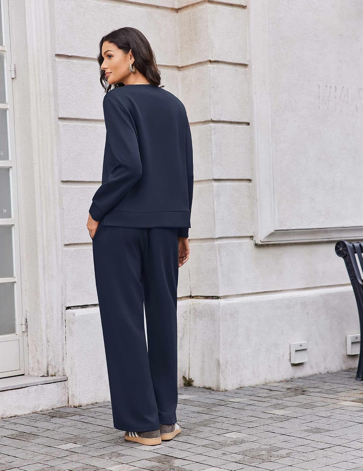 Detalle de Ekouaer Women's Lounge Set, Two-Piece