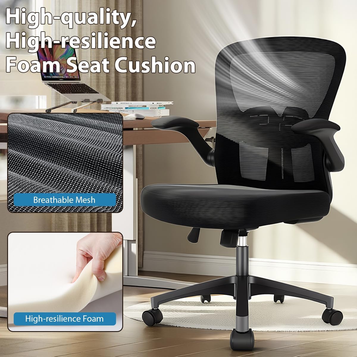 Detalle 2 de Durrafy Office Chair Ergonomic 1 mid-back chair 💺