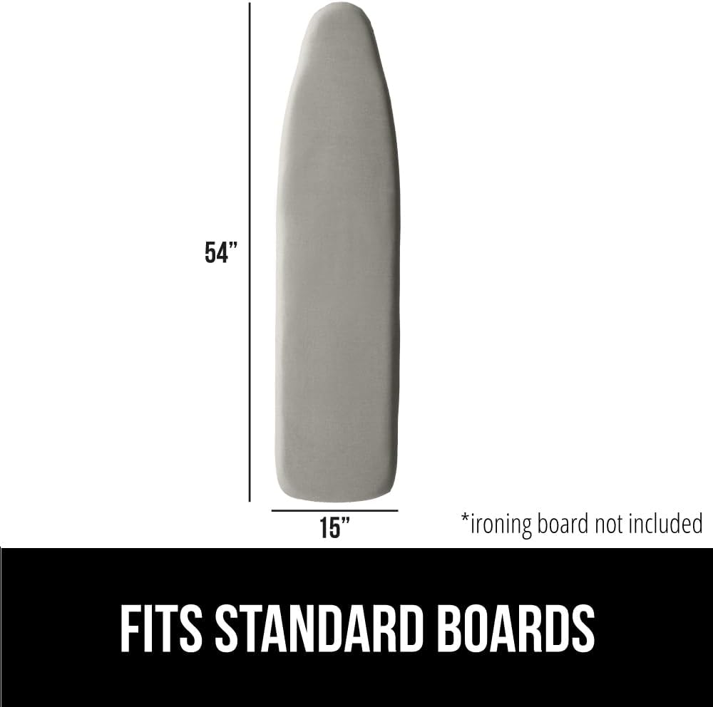 Detalle de Gorilla Grip The Original Ironing Board Cover and Pad (Silicone Coating, 400°F Scorch Resistant) Silver 15x54