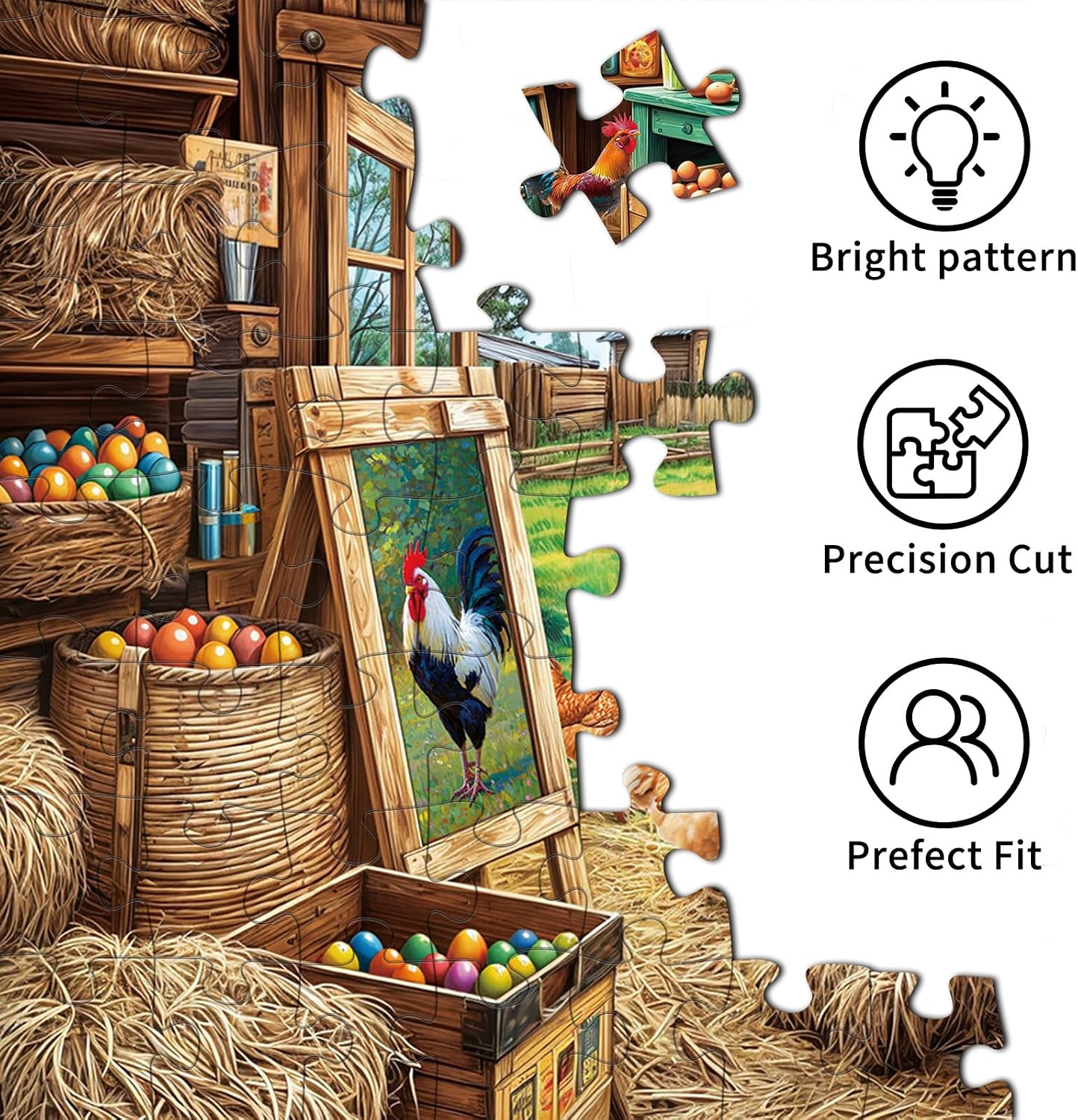 Detalle de TangComplete GSSQ0407//HHMJ//TANG Chicken Coop 1,000-Piece Jigsaw Puzzle