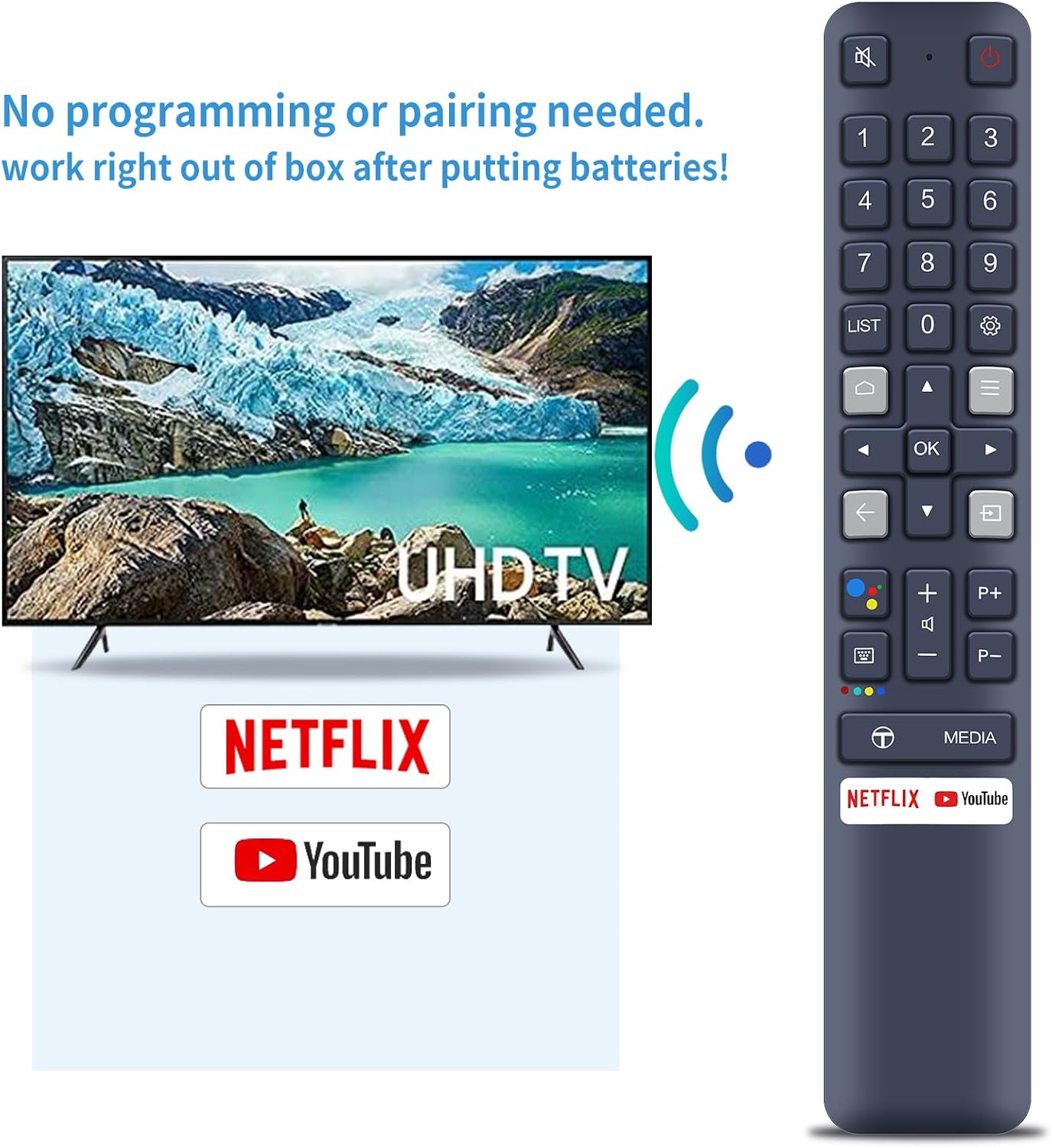 Thumbnail 5 de TCNOUMT RC901V remote for TCL 43-inch TV