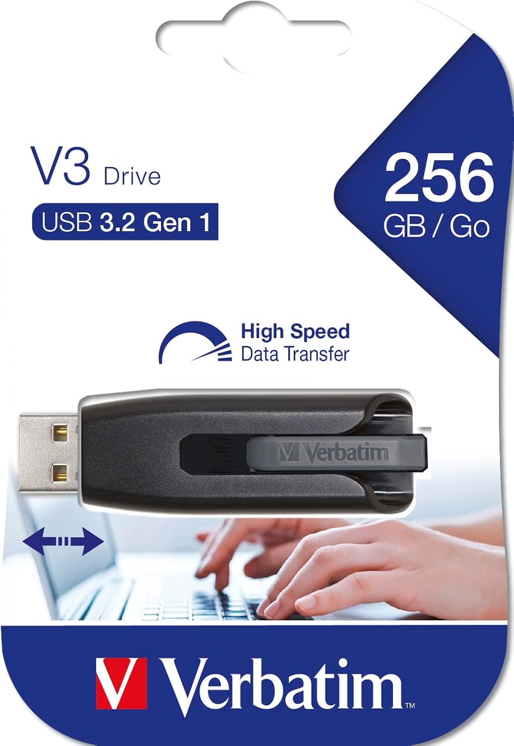 Thumbnail 6 de Verbatim Store 'N' Go V3 49168, pendrive 256 GB, USB 3.2 Gen 1, wysuwany