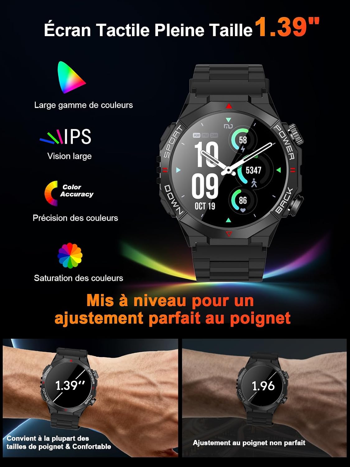Thumbnail 4 de invens Montre Connectée 1,39" HD