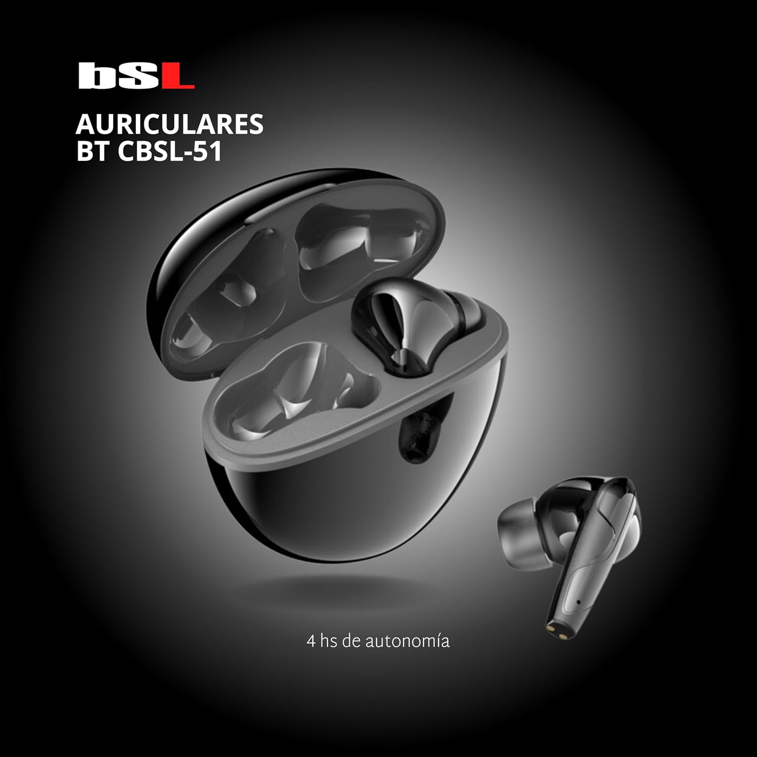 Detalle 2 de CBSL-51 Auriculares Inalámbricos Bluetooth 5.3 🎧 con ANC