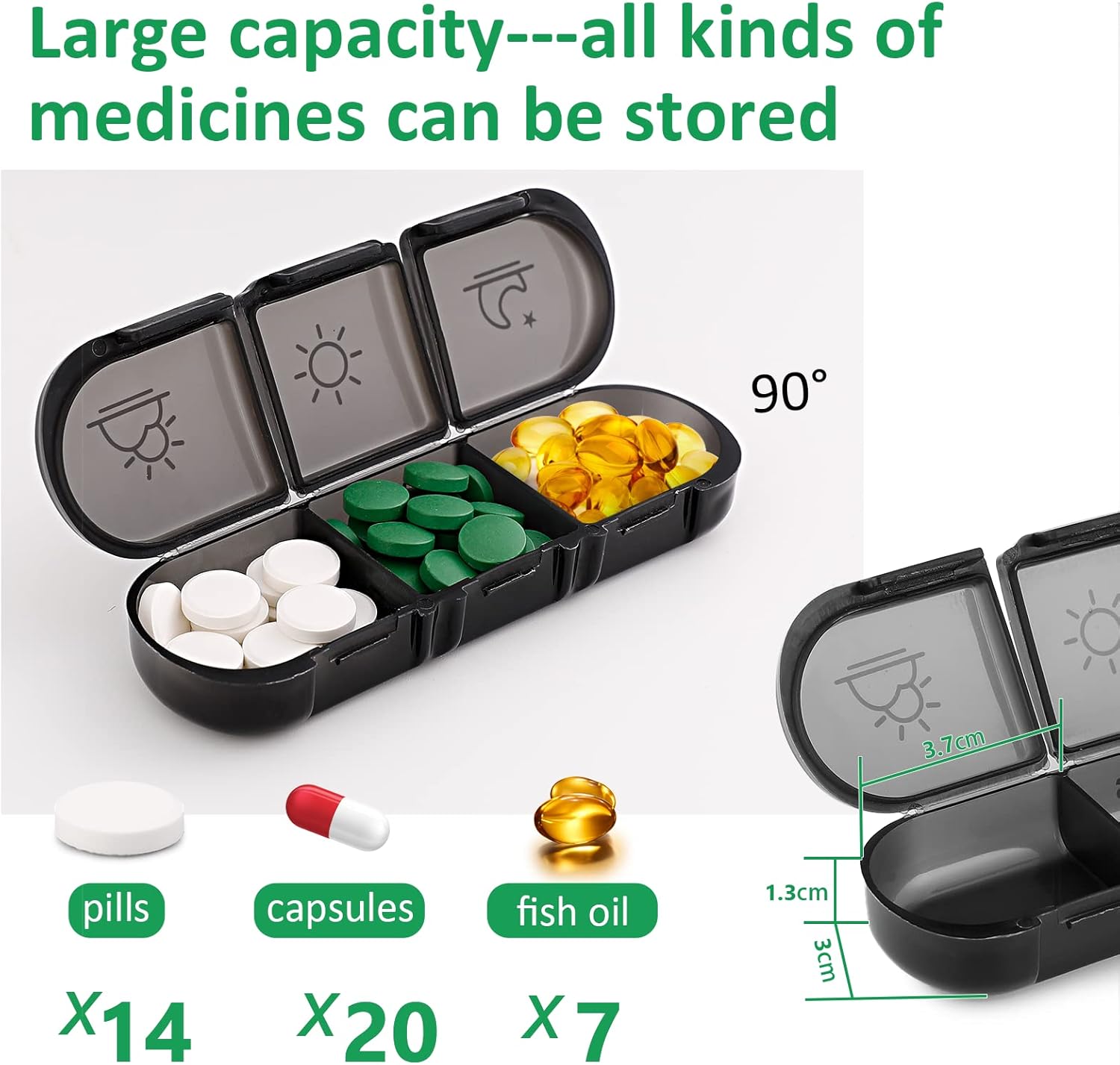 Thumbnail 1 de Romon Porta pillole 7 giorni 💊