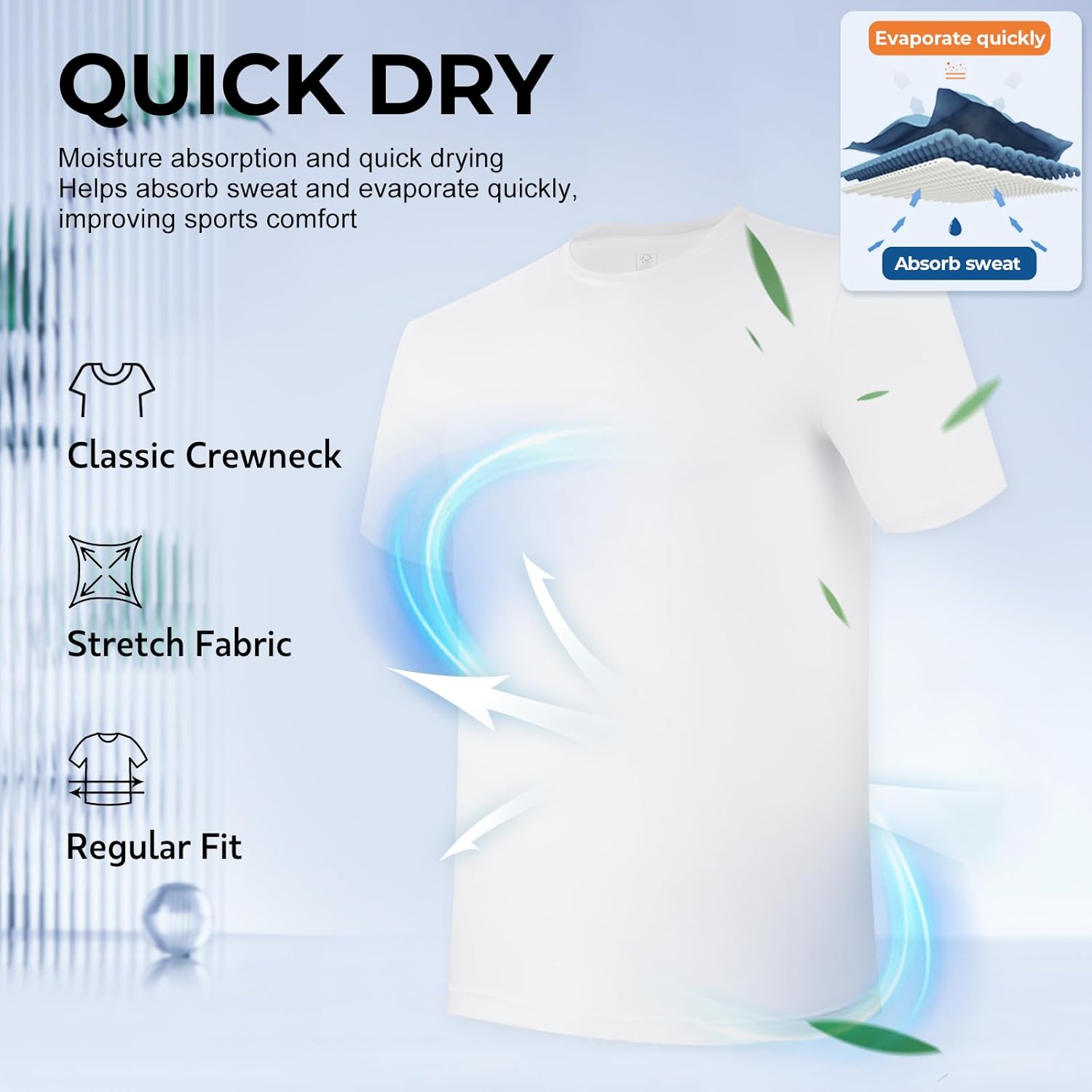 Thumbnail 2 de BAMBOO COOL Men's Undershirts Pack
