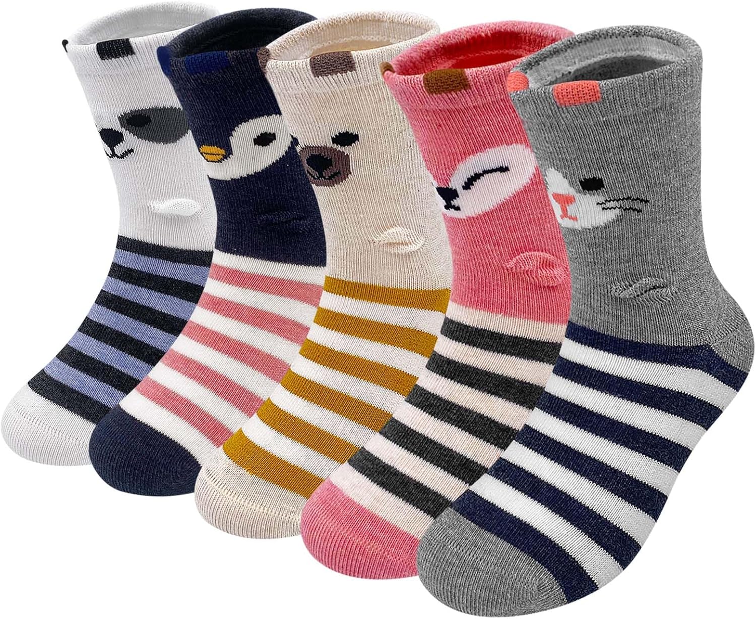 Detalle 2 de PUTUO Kinder Mädchen Socken 5 Paar Baumwolle