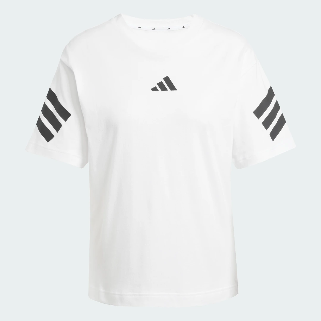 Detalle 2 de Camiseta Future Icons 3 bandas – Adidas (Blanca)