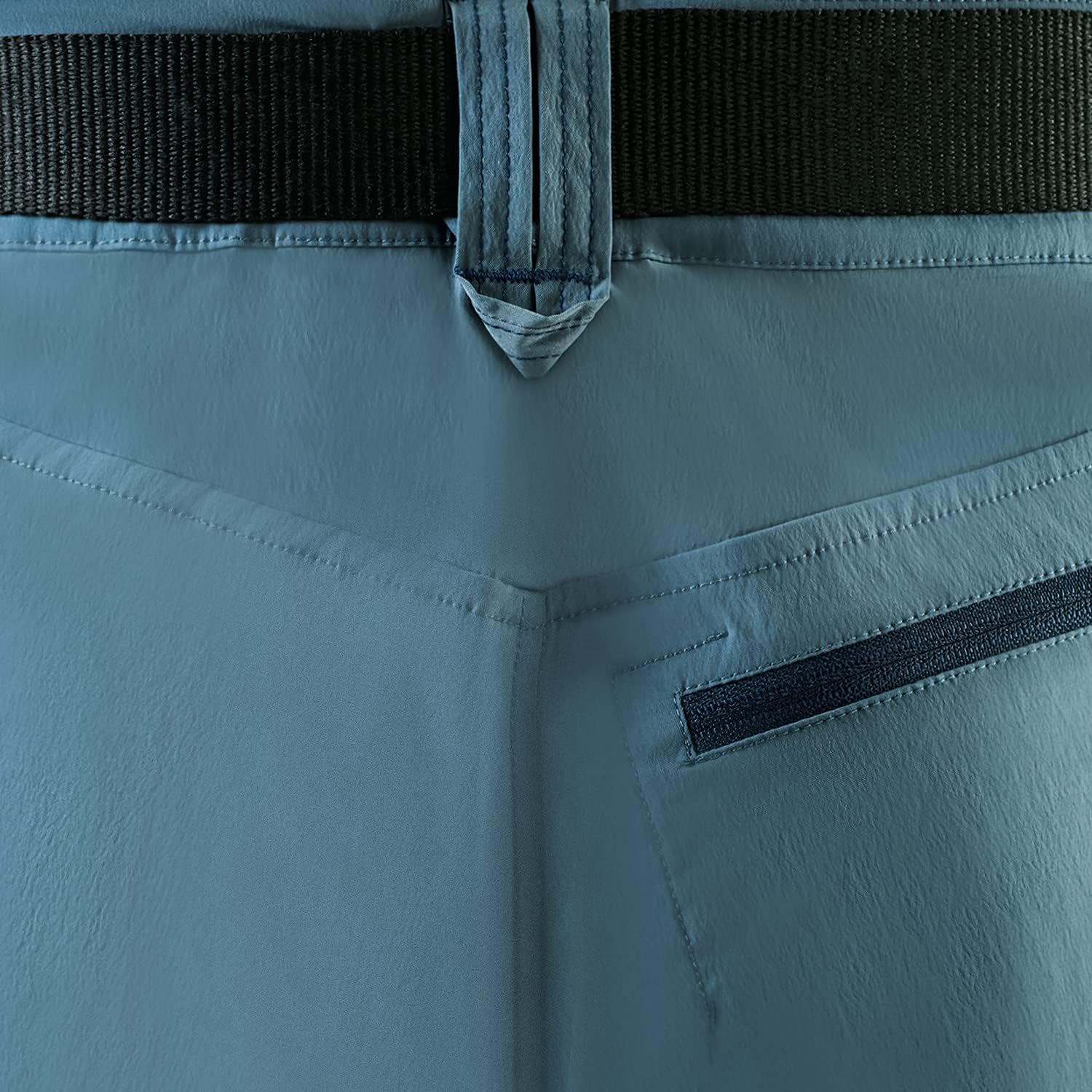 Detalle de Black Crevice: Pantaloncini da Trekking da Uomo – Comfort, Traspirazione e Pragmatismo per le tue Escursioni