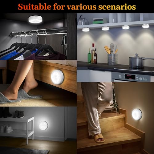 Thumbnail 5 de Pack de 6 luces LED nocturnas daphomeu con sensor de movimiento y batería recargable USB (12 LED)