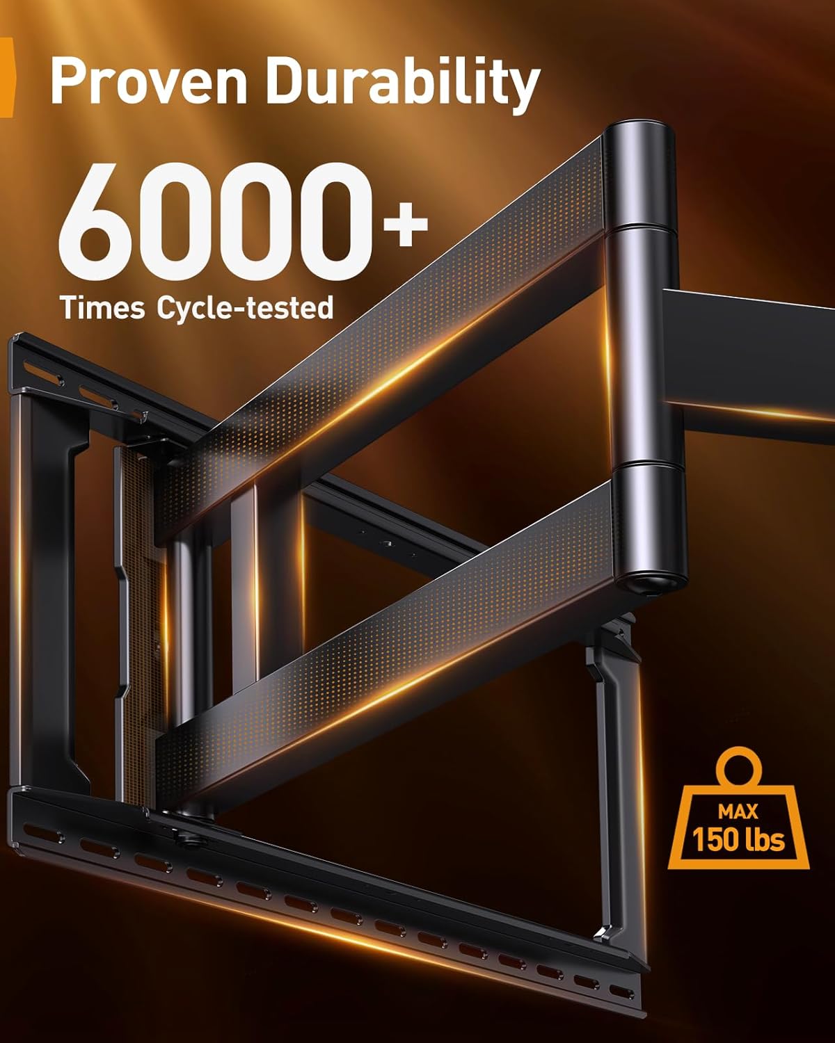 Thumbnail 3 de Perlegear PGXLF02 Full Motion TV Mount 150 lbs