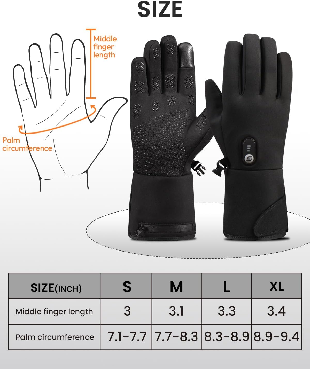Thumbnail 6 de JS LifeStyle Heated Gloves, 3000mAh