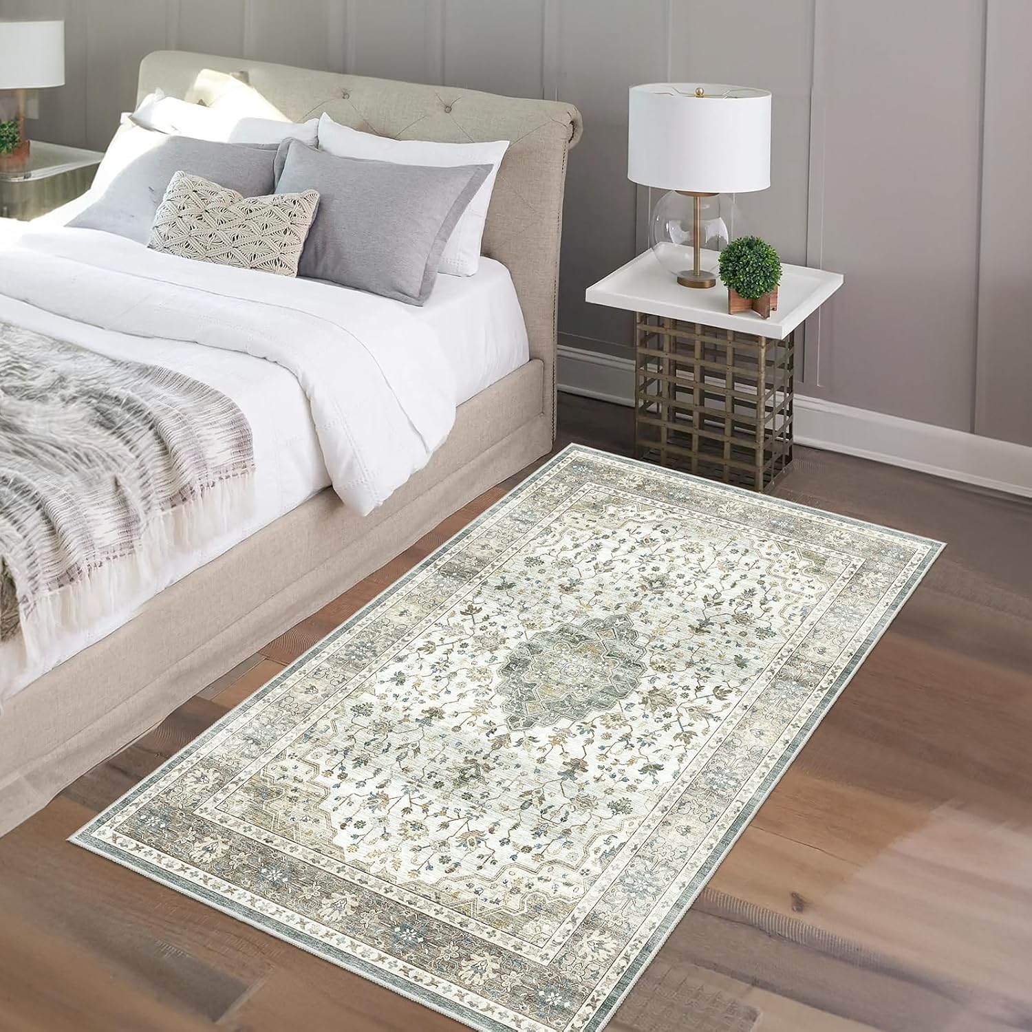 Thumbnail 8 de HOMFINE Alfombra Vintage Grande Lavable Antideslizante 🏡 200x300cm