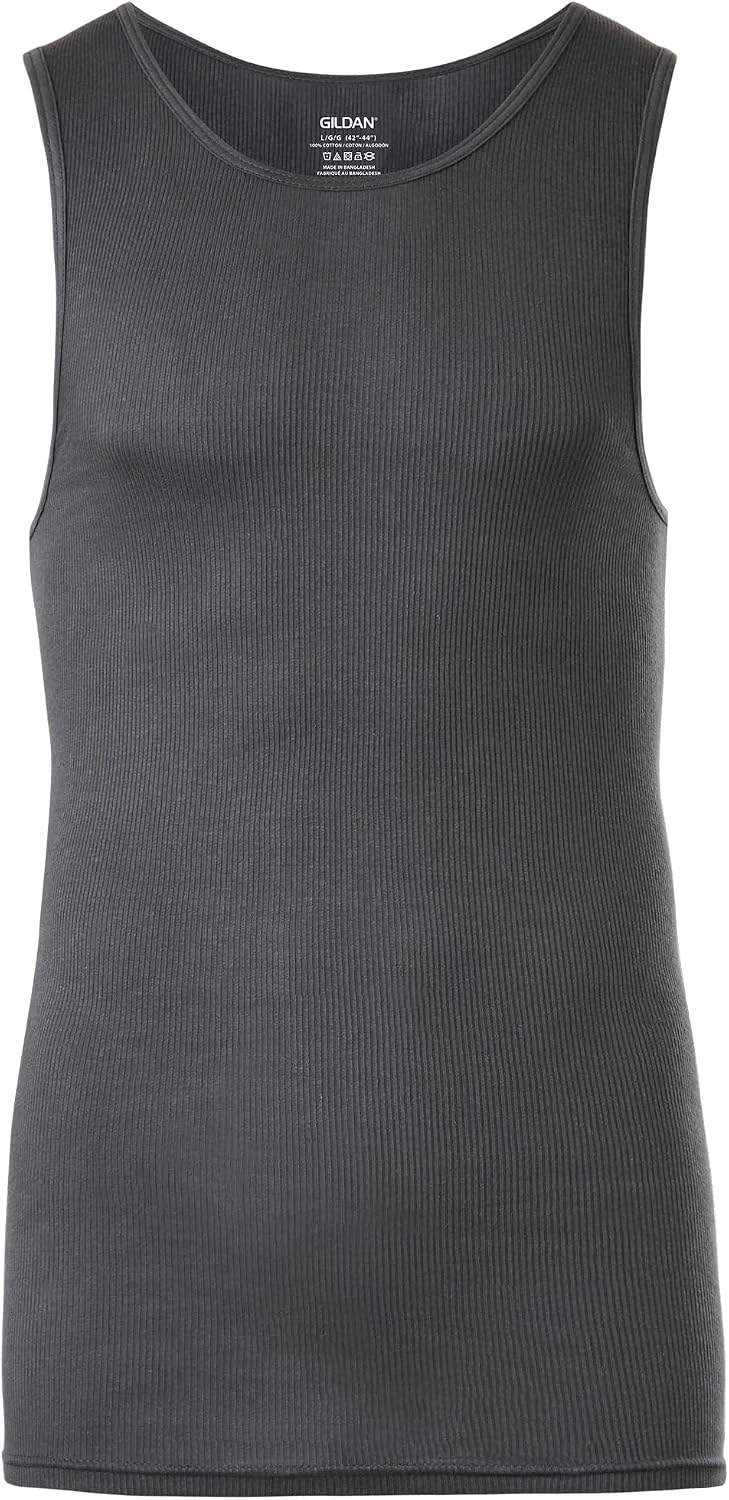 Detalle de Gildan Men's Sleeveless Tees Multi-Pack