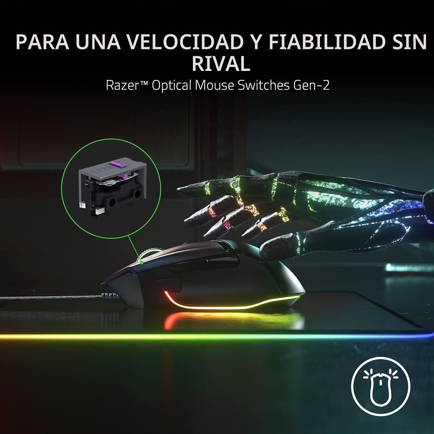 Thumbnail 5 de Razer Basilisk V3 - Ratón Gaming Personalizable 🎮 11 Iluminaciones