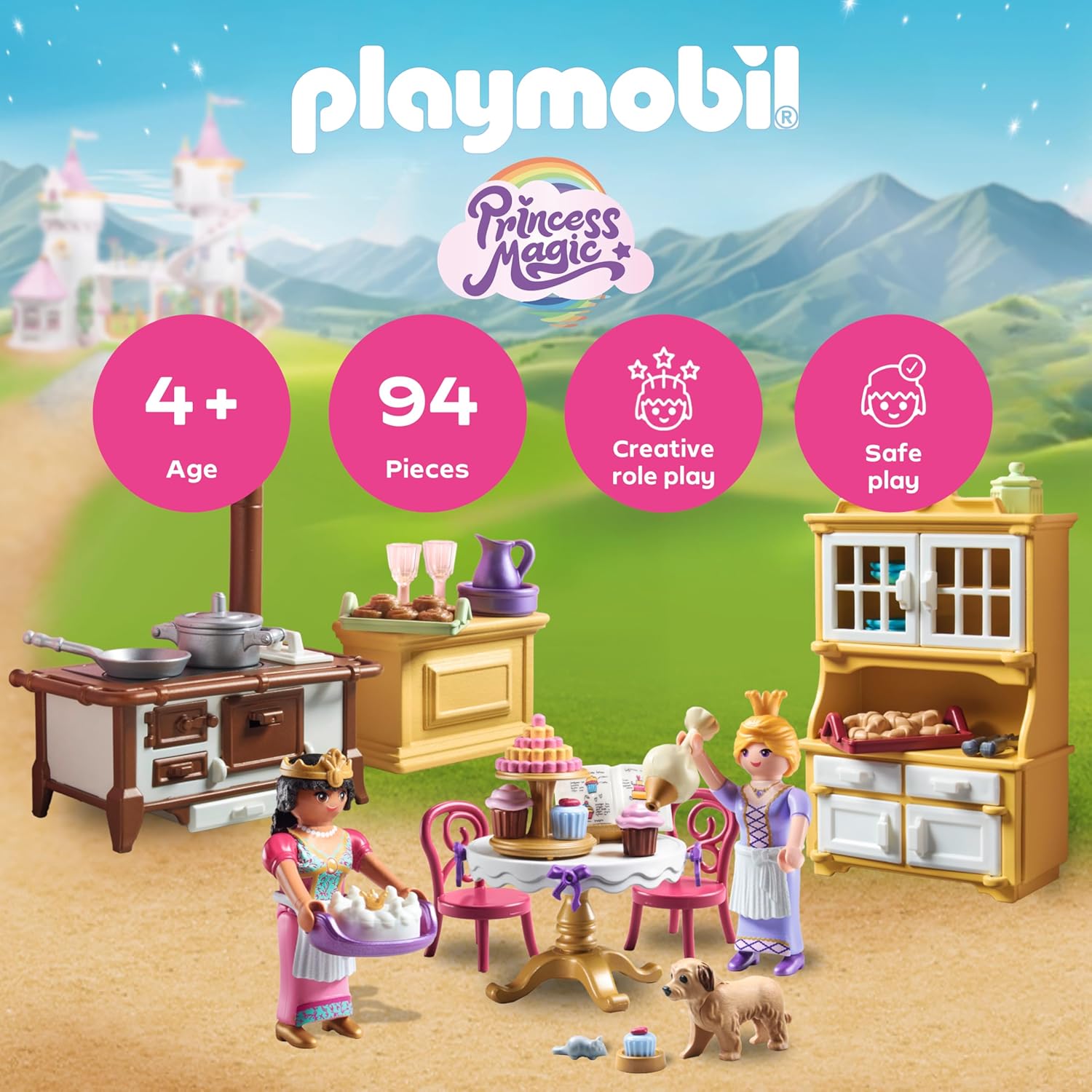 Thumbnail 1 de PLAYMOBIL Princess Magic Königliche Küche (71848) – Erweiterung für das Prinzessinnenschloss