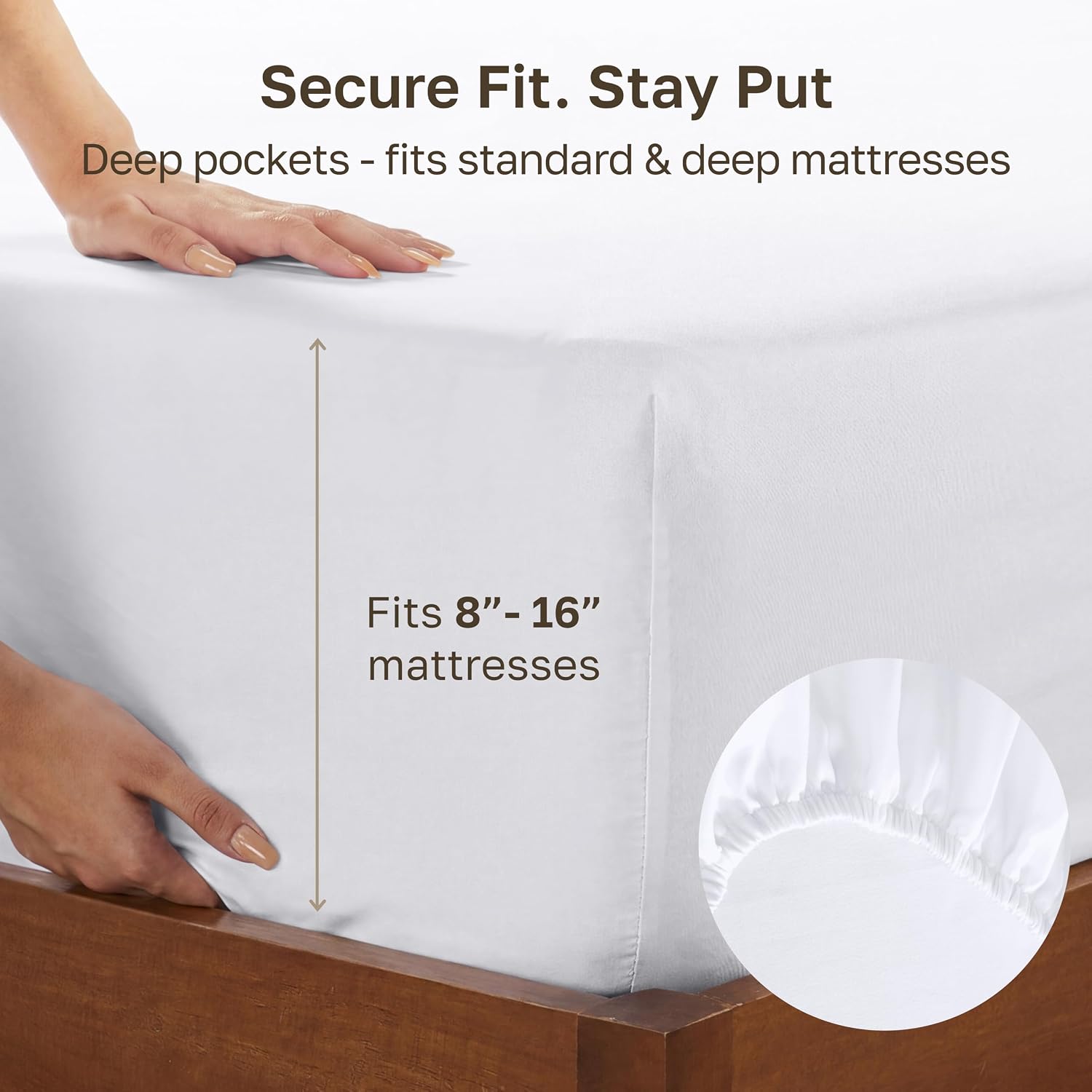 Thumbnail 3 de California Design Den King Fitted Sheet