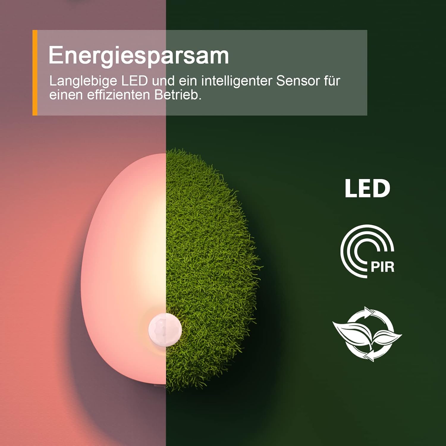 Detalle 2 de Lyridz Nachtlicht-Steckdose mit Bewegungsmelder (dimmbar), Plug-in Rot – 2er-Set für Kinderzimmer, Flur & Küche