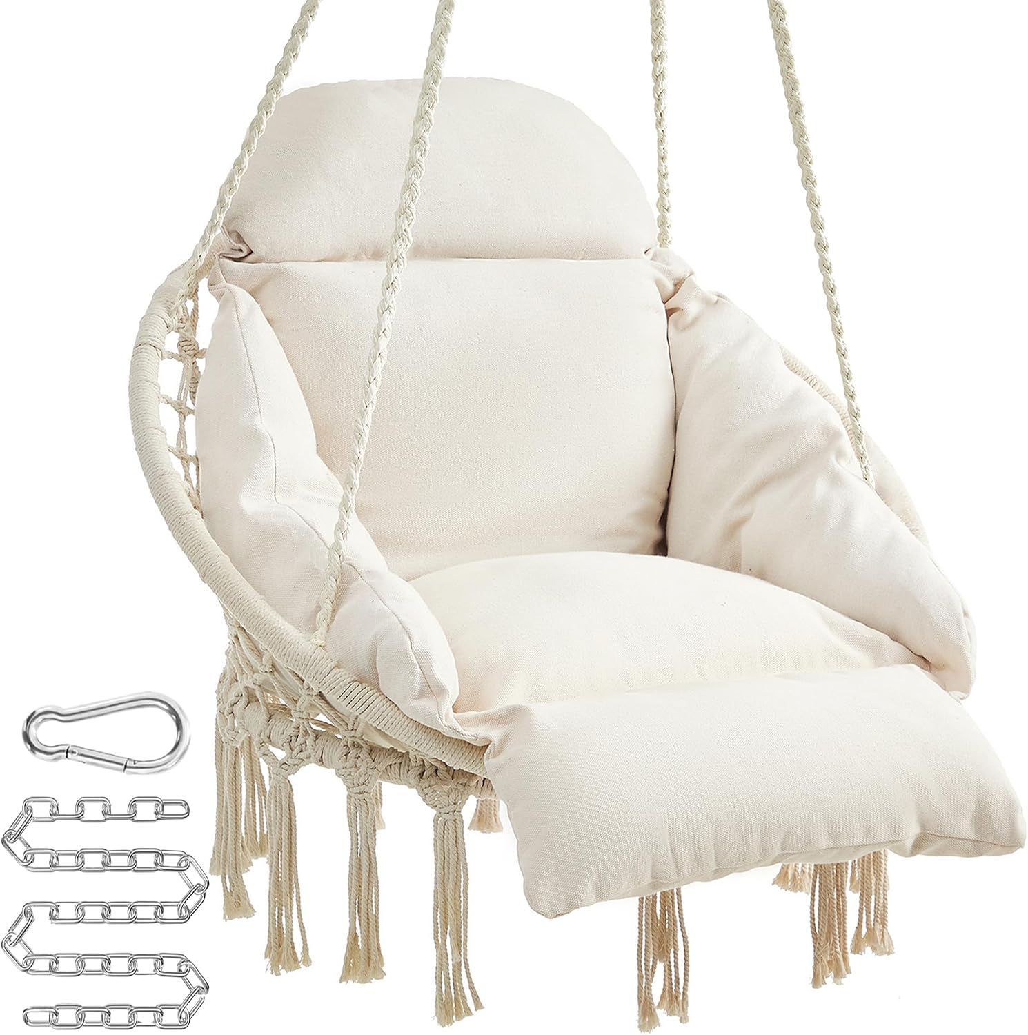 Detalle de SONGMICS Hanging Chair, 264 lb Capacity
