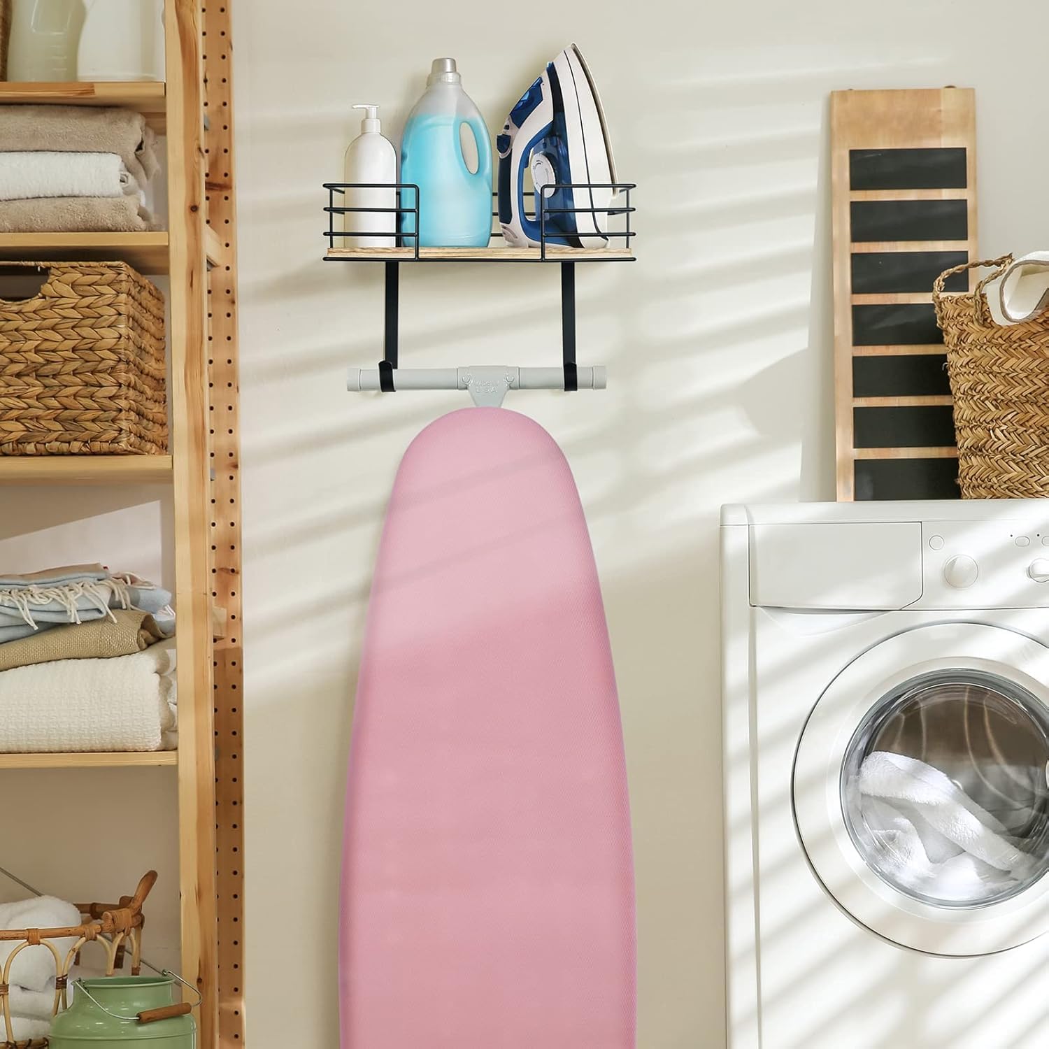 Detalle de TJ.MOREE Ironing Board Holder Wall Mount – Dark Grey