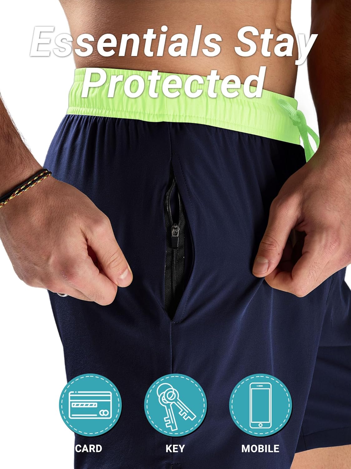 Thumbnail 4 de Arcweg Men’s Swim Trunks with Zip Pockets and Quick-Dry Mesh Lining