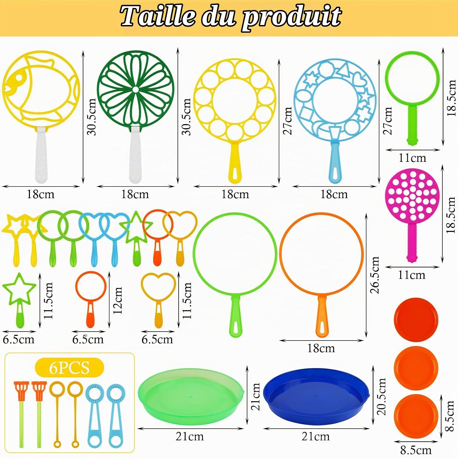 Detalle de OSDUE 31-delige bubbelstokset voor kinderen met verschillende vormen