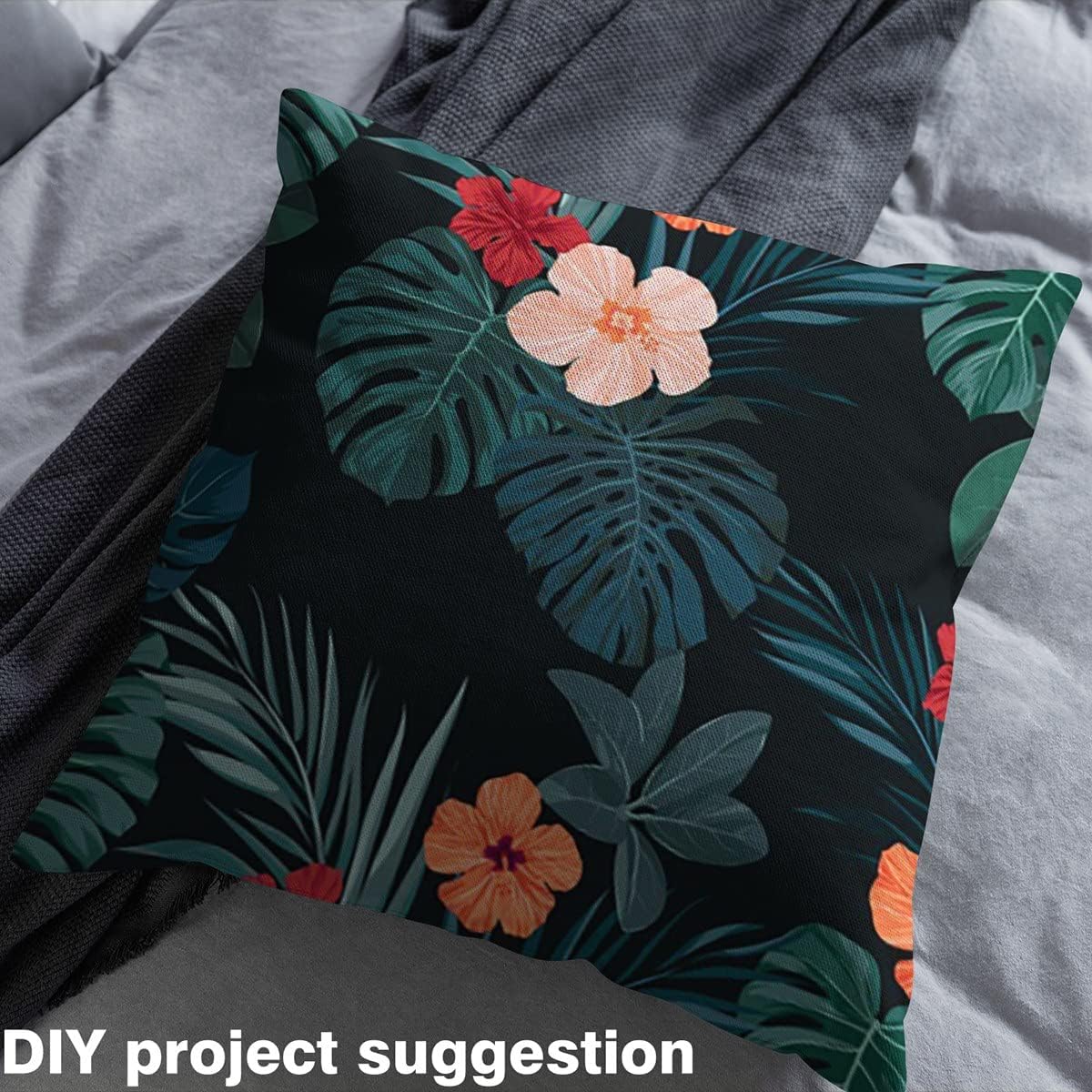Detalle 2 de Tropical Floral Upholstery Fabric 3 yards