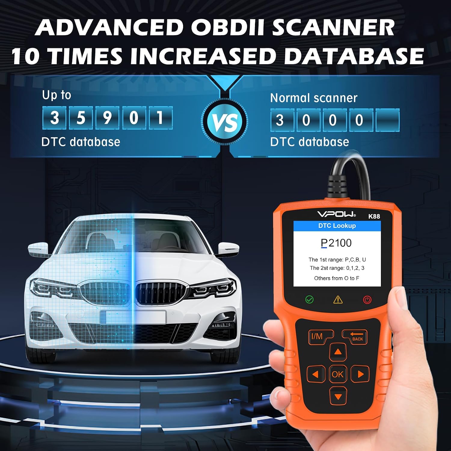 Thumbnail 4 de OBD2 Code Reader Live Data Scanner for Cars