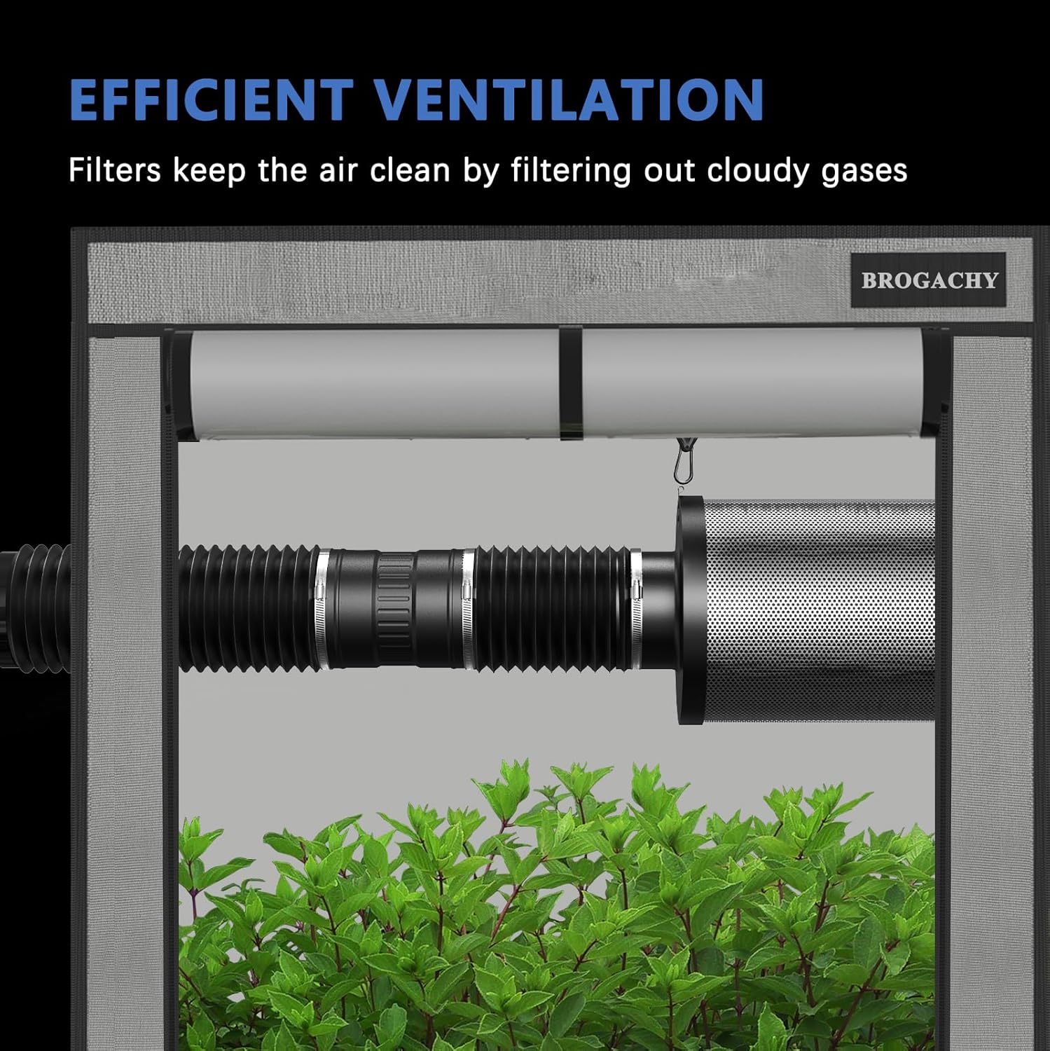 Thumbnail 6 de Brogachy ventilateur extracteur en ligne 100 mm – vitesse réglable jusqu’à 4500 tr/min